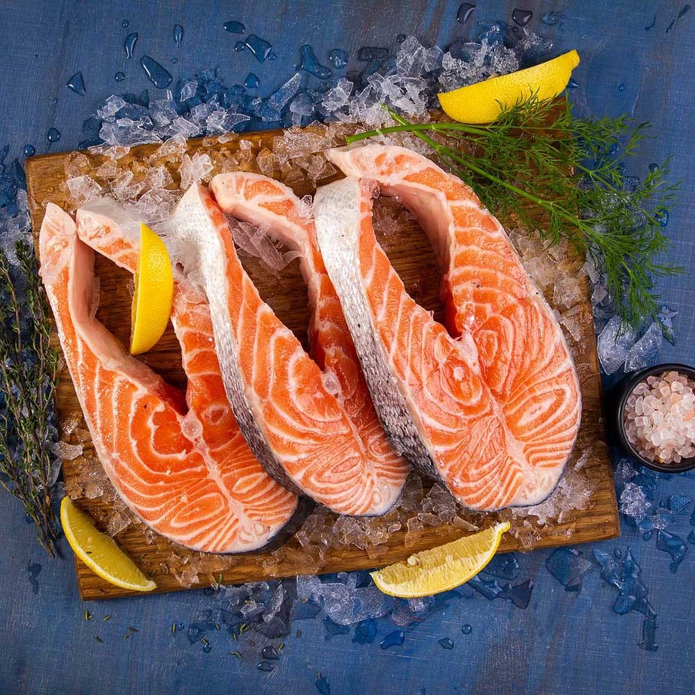 Salmón, pescado azul fuente de ácidos grasos omega-3